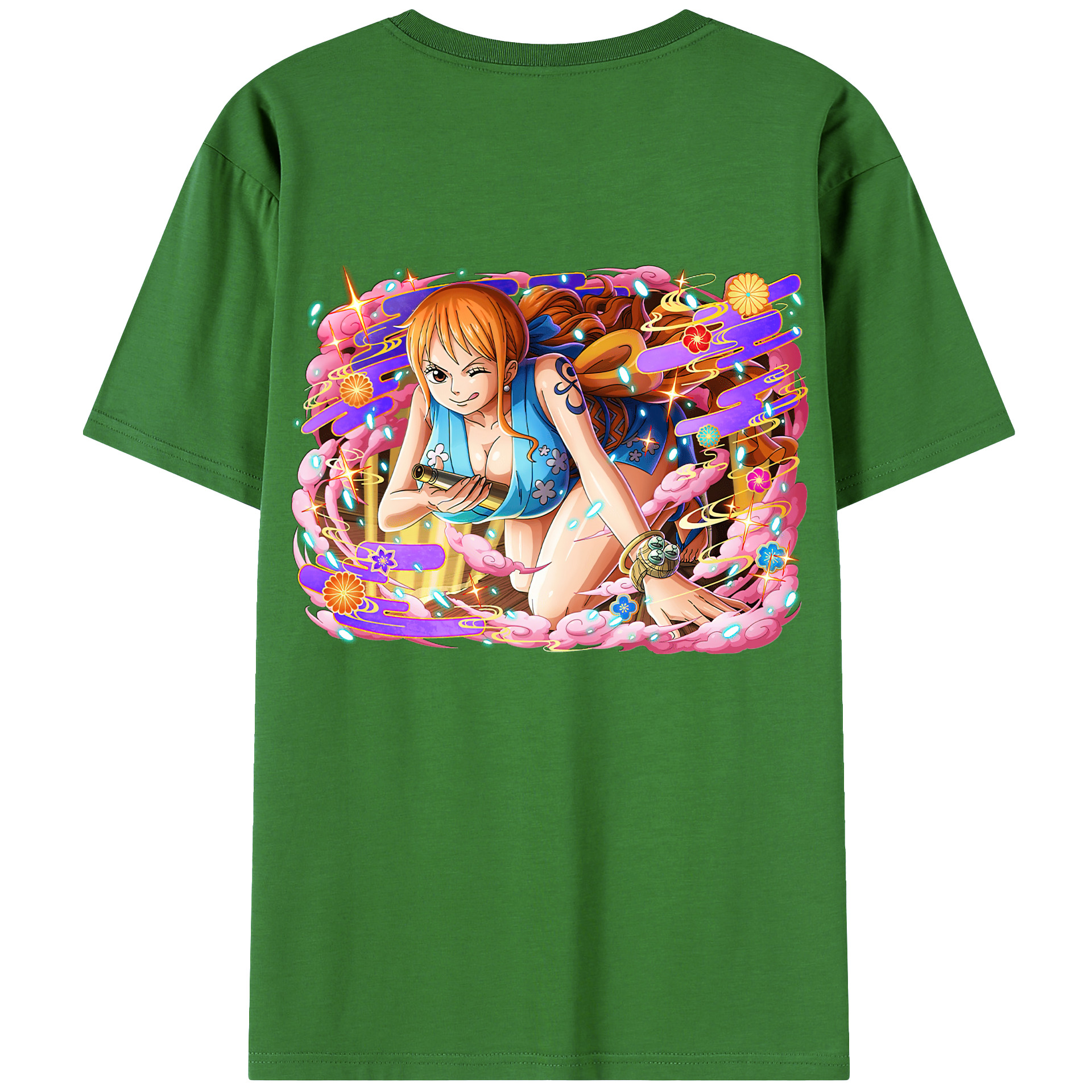 （画像用） ワンピース ナミ ONE PIECE Nami レディース半袖Tシャツ(バックプリント)
